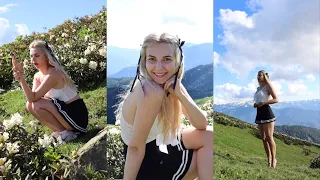 Asmr randonnée dans les montagnes 🗻 진달래를 찾아 🌷Покоряем Аибгу 🏔️
