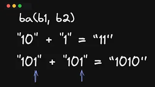 Binary String Addition | Facebook Coding Interview Question & Answer