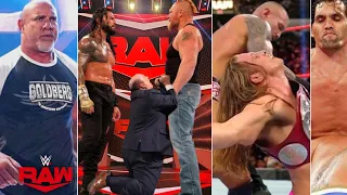 WWE Monday Night Raw 23rd August 2021, Highlights | Brock Attack Roman, Goldberg Call, Khali Returns