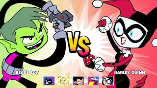 Teen Titans Go: Jump Jousts 2 - Beast Boy Runs Into Surprise Competitor, Harley Quinn (CN Games)
