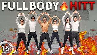 [2024 최강 홈트] 쉴틈없이 전신자극!🔥15분 땀폭발 고강도 운동ㅣ15m Fullbody Fat-burning HIIT @shaketwins @pinkhip @hansoi