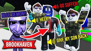 BLUE DEMON KIDNAPPED MY SON! (scary)