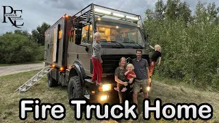 Family Of 5 Lives INSANE Life in a Fire Truck Full Time