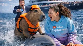 Capybara’s Epic Adventure: From Dolphin Races to Robot Battles! 🐬🤖
