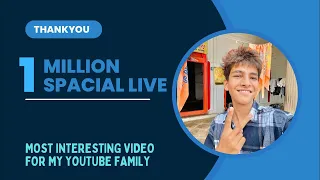 1 Million ￼special live ￼🛑 | Comedy with Ayush | Watch now