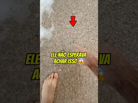 Ele NÃO ACREDITOU no que ENCONTROU NA PRAIA😳 #curiosidades