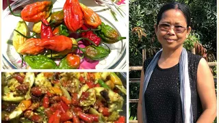 ভোট জলকীয়াৰ দুবিধ আচাৰ | Ghost Pepper Chilli Pickle | Tasty Recipes