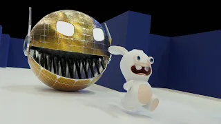 Robot Pacman vs Rabbids invasion