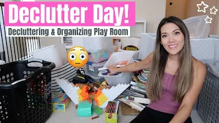 DECLUTTER DAY! Organize & Clean Out Play Room Toy Hoarding