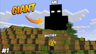 😈 i Became A Null To Troll My little Brother in Minecraft | Hindi