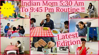 Indian Mom 5:30AM To 9:45PM PRODUCTIVE/REAL busy Morning to Night ROUTINE~Indian Mom daily routines