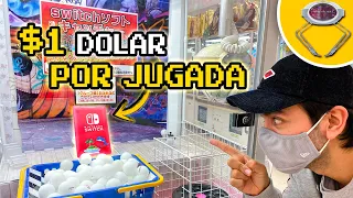 MAQUINA DE GARRA de NINTENDO SWITCH ! 1 DOLAR POR JUGADA !