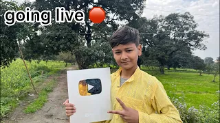 GOING LIVE 🛑 With my brothers & silver play button ✌️