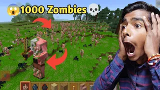 1000 zombies attack in minecraft |1000 zombies found in minecraft |minecraft zombies attack