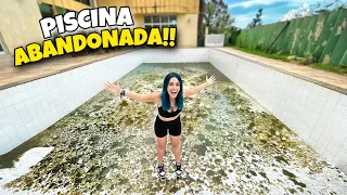 ESVAZIAMOS A PISCINA DA MINHA CASA ABANDONADA!!