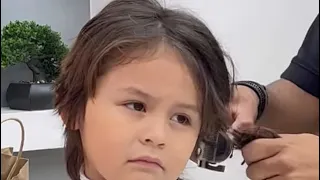 Corte para niño | transformación increíble 😱(maquina y tijera) #tutorial  #cabello #transformation
