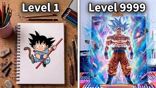 I painted EVERY Goku Transformation