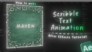 Scribble Text Tutorial | After Effects