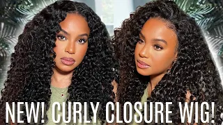 Beginners friendly pre-cut lace glueless wear go wig install within 5 secs ft. CurlyMe Hair