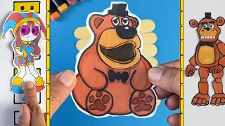 Freddy fazbear is and the amazing digital circus paper games for kids