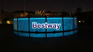 Piscina estructural Steel Pro Max 107 x 457 cm incluye luz LED de colores Bestway | EPA
