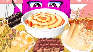 나이트메어의 떡순튀 먹방 ㅣ Korean street food Tteokbokki Mukbang Animation ASMR