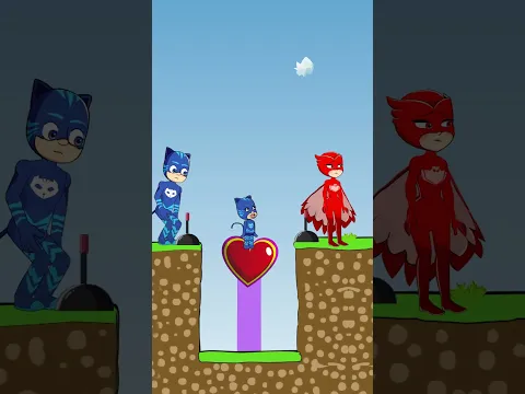 We love each other #animation #catboy #pjmasks #shorts #cameraman