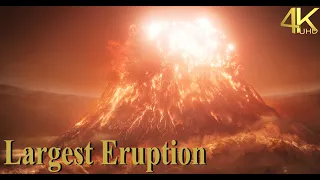 [4K] Learning Lesson Video:  The largest volcanic eruption