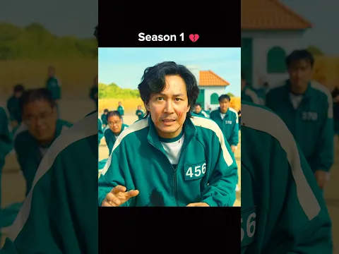 Gi-hun in Season 1 Vs Season 2 ☠️ | Squid Game #kdrama #squidgame2 #viral