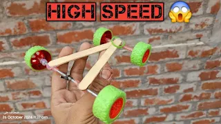 How to Make a Speedy Ice Cream Stick Car 🚀🛠️ Easy DIY!