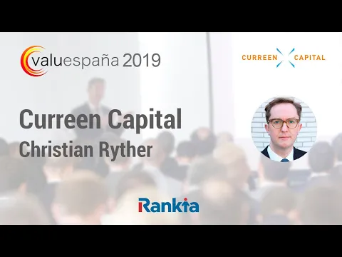 Conferencia de Christian Ryther de Curreen Capital en VALUESPAÑA 2019 que tuvo lugar el pasado 4 y 5 de Abril. Este evento tiene como objetivo de divulgar el "Value Investing" a través de ponencias de calidad ofrecidas por una cuidadosa selección de los mejores inversores.