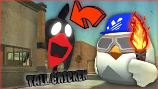 😨🔥INVOCAMOS A TALL CHICKEN Y SUCEDE ALGO ATERRADOR😱 Chicken gun | J.R CRACK