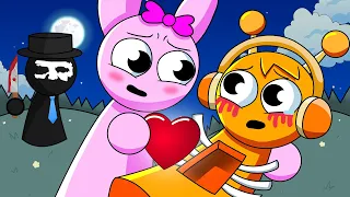 Pinki repairs Oren's heart  SPRUNKI (Cartoon Animation)| LIBO Toon