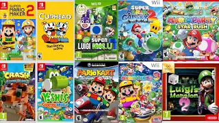 Nintendo Gaming Challenge: New Super Luigi U, Mario Kart, Mario Galaxy, Cuphead vs Lego Mario