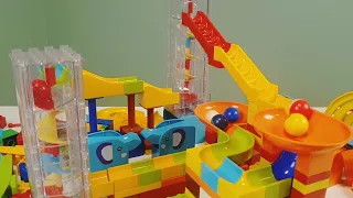 Eternal Marble Run Balls roll endlessly Satisfying building blocks video