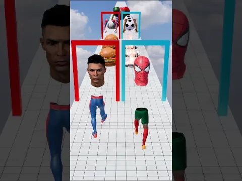 GTA V New Build a Queen Run Spider-man vs Cristiano Ronaldo Funny Epic Challenge! #spiderman