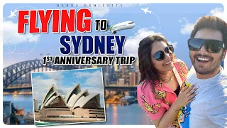 FLYING TO SYDNEY ❤️ | FIRST ANNIVERSARY TRIP | NACH