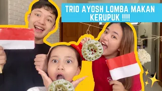 KOCAK BANGET !!! ALWI AMINAH ANISAH LOMBA MAKAN KERUPUK !!!  PEMENANGNYA SIAPA YAA ??!!!