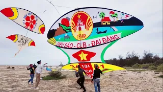 Thả Diều Sáo 18 Mét To Nhất Việt Nam🇻🇳 Bay Lên Trời, Cùng Chiếc Diều 13 Mét Và Diều 12 Mét Quá Khủng