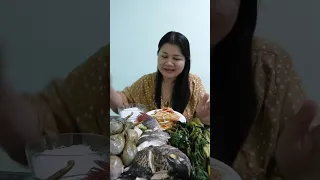 กินปลานึ่ง ทักทายสวัสดีเพื่อนๆพี่น้องค่าๅ 🙏❤️🦈🥬🎉
