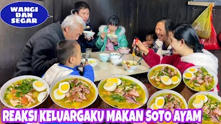 PERTAMA KALI MASAK SOTO AYAM DI CHINA,KELUARGAKU DOYAN DAN TERPUKAU DENGAN SOTONYA