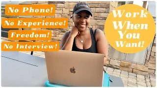 🙌🏾 THESE JOBS WON'T TIE YOU DOWN! NO INTERVIEW, EXPERIENCE OR TALKING! WORK FROM HOME JOBS 2023