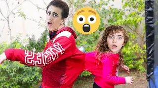 حبيبة التصقت بأخوها | My t-shirt is stick with glue