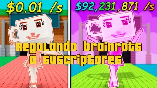 Regalando brainrots a seguidores