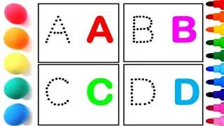 How to write Capital ABCD | ABCD uppetcase letters writing | english alphabet numbers