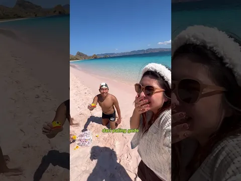 VANESSA PRANK TIMBOI PAKAI MAINAN BEBEK PAK MUH, DI PINK BEACH LABUAN BAJO! 🤣