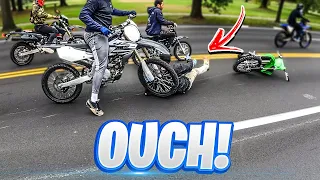 CRAZY CRASH ON DIRT BIKE RELL'S RIDEOUT ! | BRAAP VLOGS