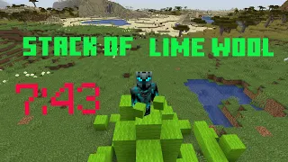 Stack of lime wool pb 7:43