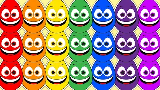 Learn Colours & Patterns with the Baby Big Mouth Buddies! Learning Videos for Toddlers
