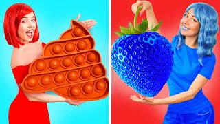DESAFIO DE COMIDA DE CHOCOLATE VS. REAL